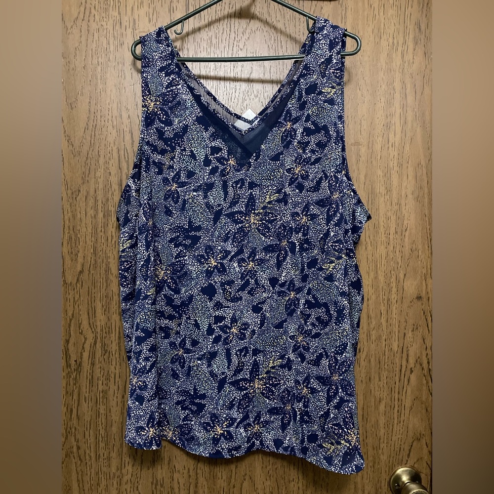 Maurices 3x patterned tank top blouse